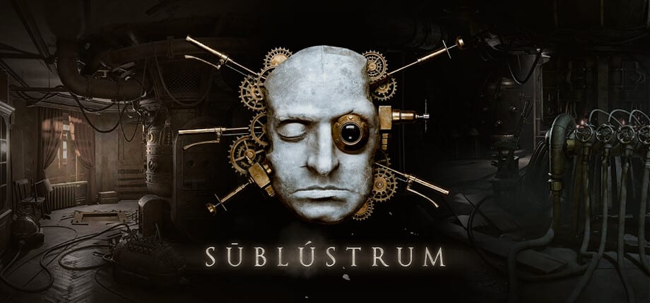 Sublustrum store art showing the Flickering World's industrial dreamscape and vintage-lens look